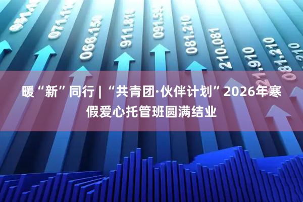 暖“新”同行 | “共青团·伙伴计划”2026年寒假爱心托管班圆满结业