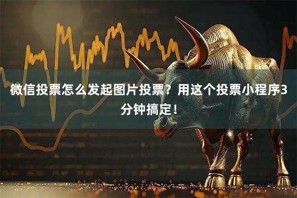 微信投票怎么发起图片投票？用这个投票小程序3分钟搞定！