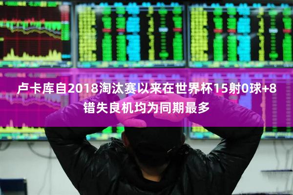 卢卡库自2018淘汰赛以来在世界杯15射0球+8错失良机均为同期最多